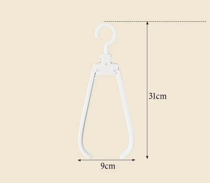 Foldable Clothes Hanger with Compact Design for Easy Storage