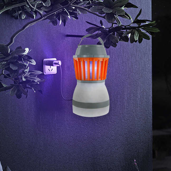 Solar-Powered Mosquito Lamp with LED Lantern – Effective Insect Protection for Garden and Outdoor Activities