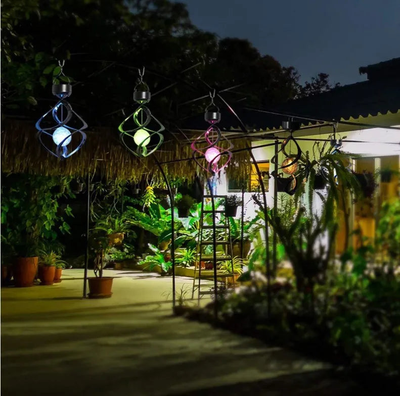 Colorful Solar LED Light for Garden and Terrace – Color-Changing Outdoor Lighting with Solar Power