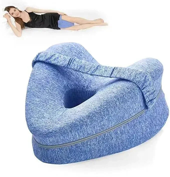 Ergonomic Knee Pillow for Side Sleepers – Orthopedic Leg Pillow with Memory Foam