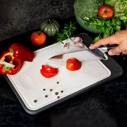 Non-Slip Stainless Steel Cutting Board with Hygienic Function for Precise Cutting
