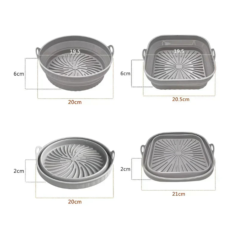 Silicone Baking Mat for Air Fryers with Heat Resistance and Non-Stick Coating