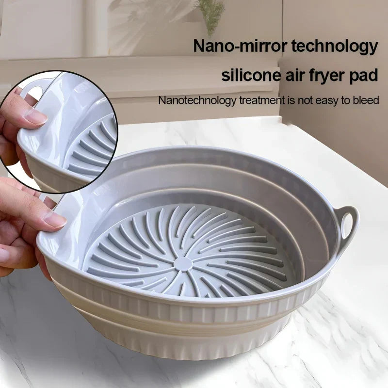 Silicone Baking Mat for Air Fryers with Heat Resistance and Non-Stick Coating