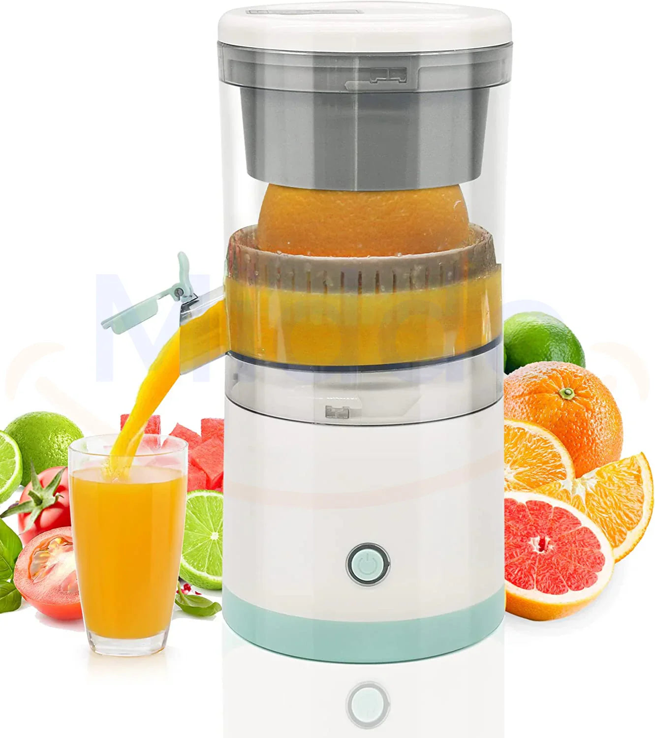Compact Citrus Juicer with Juice Collection Container – Fresh Juice in Seconds