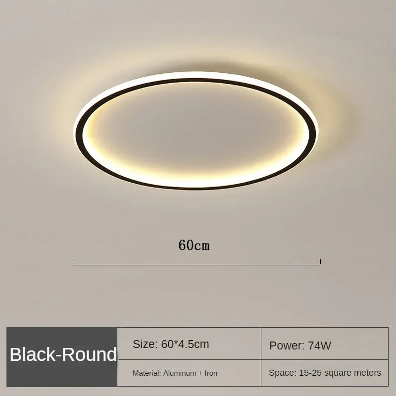 Modern Round Ceiling Lamp in Nordic Design