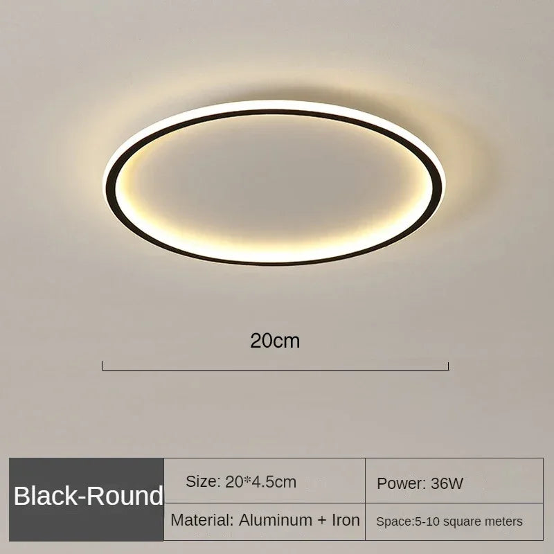 Modern Round Ceiling Lamp in Nordic Design