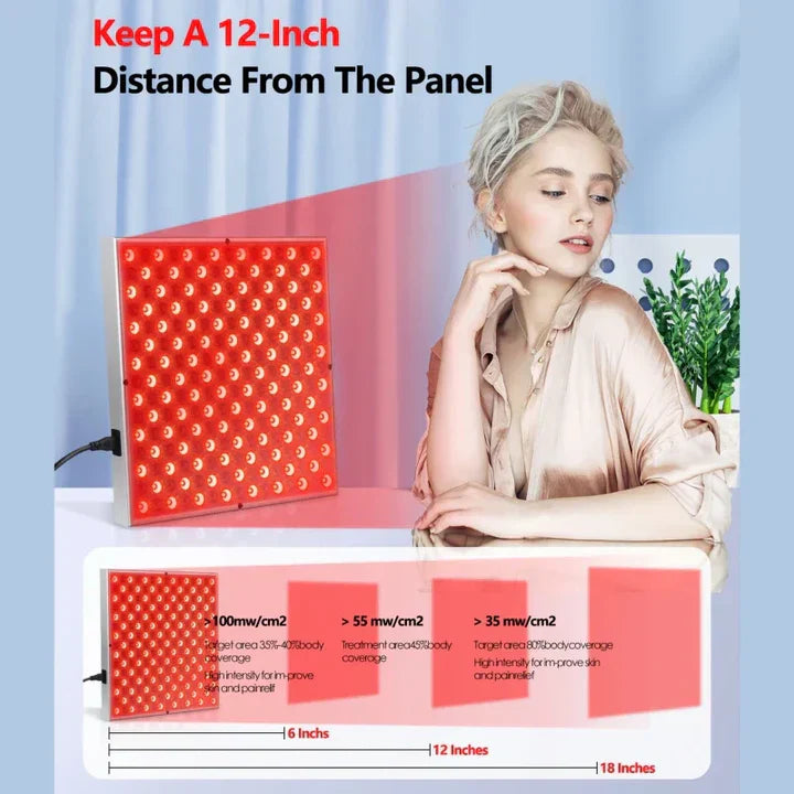 Red Light Therapy Panel for Effective Skincare and Pain Relief