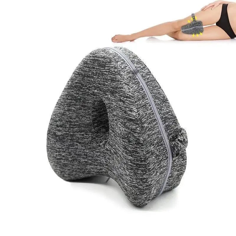 Ergonomic Knee Pillow for Side Sleepers – Orthopedic Leg Pillow with Memory Foam
