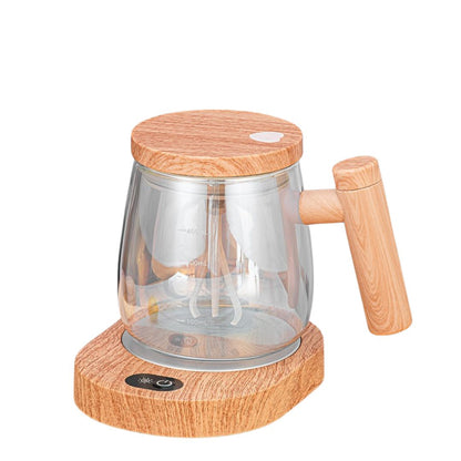 Innovative 2-in-1 Mixer Cup with Wooden Handle