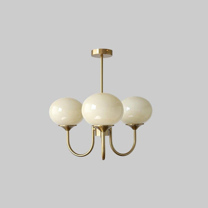 Classic Ceiling Chandelier with Glass Globes