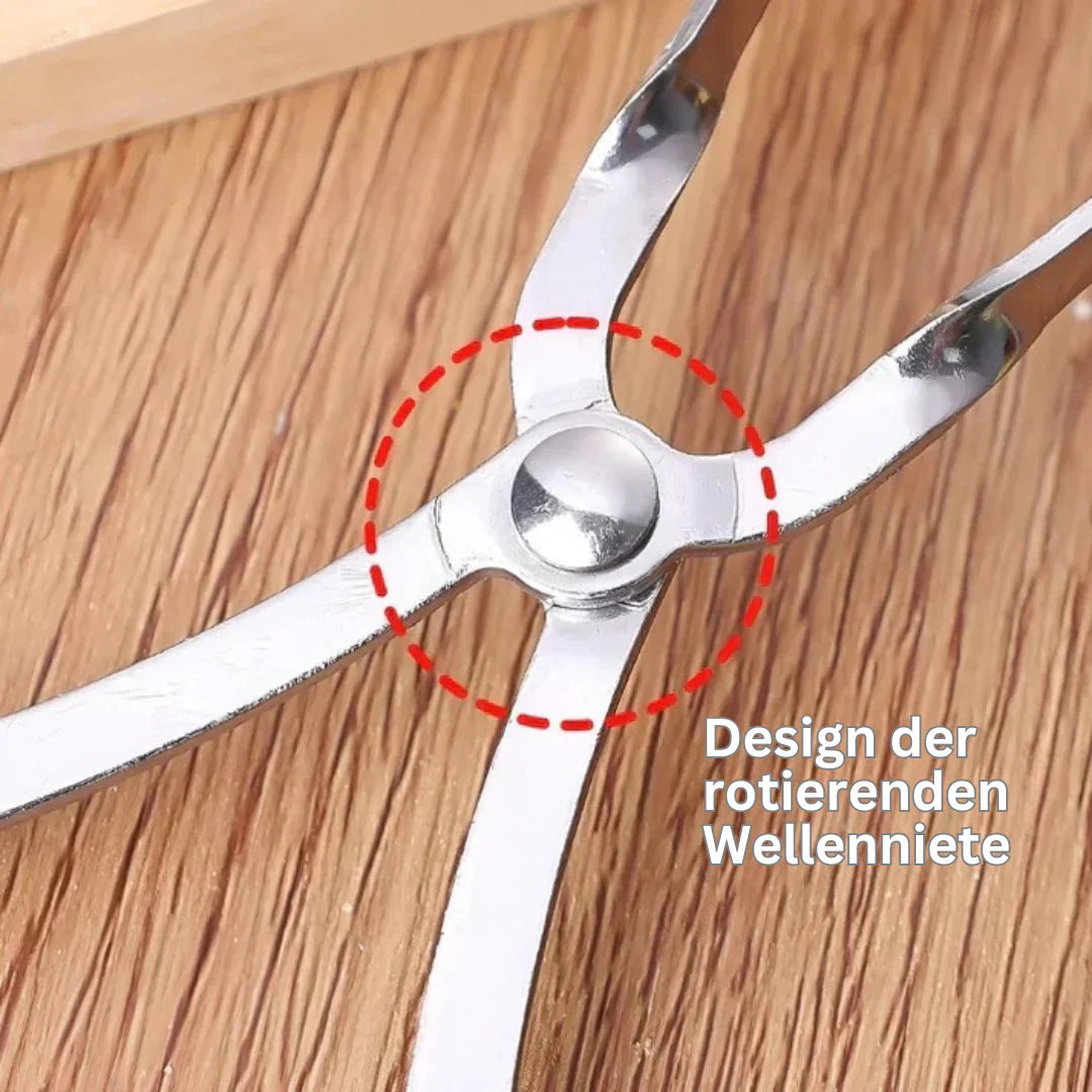Stainless Steel Turning Tongs for Even Meatballs