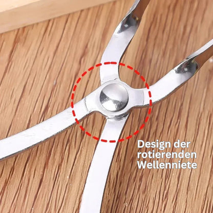 Stainless Steel Turning Tongs for Even Meatballs