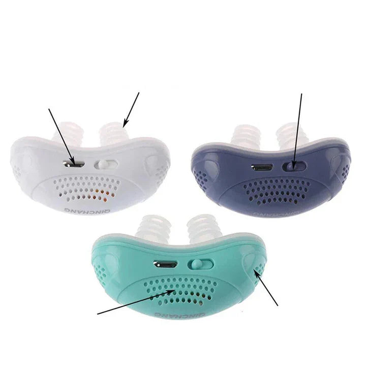Silent Anti-Snoring Device with Nasal Breathing & Air Filter