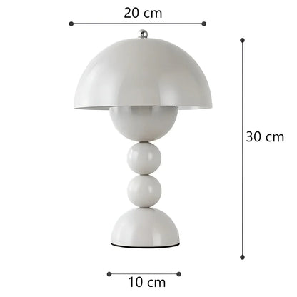 Scandinavian Table Lamp with Gold Accents – Modern Design Lamp for Living Room, Bedroom & Office
