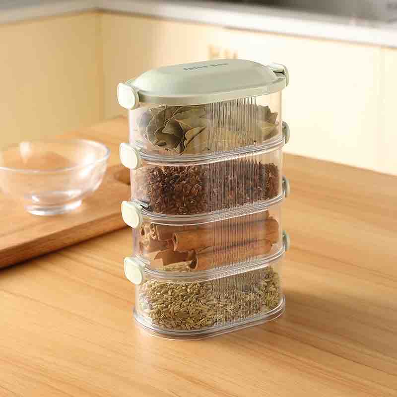 Kitchen Spice Box with Stackable Design