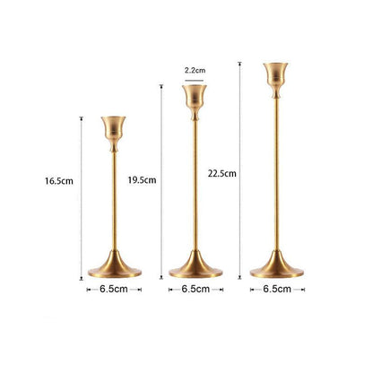 Luxurious Golden Candle Holder for an Elegant Space