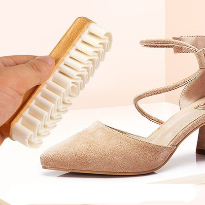 Gentle Rubber Shoe Brush for Delicate Materials – Effective Cleaning and Care
