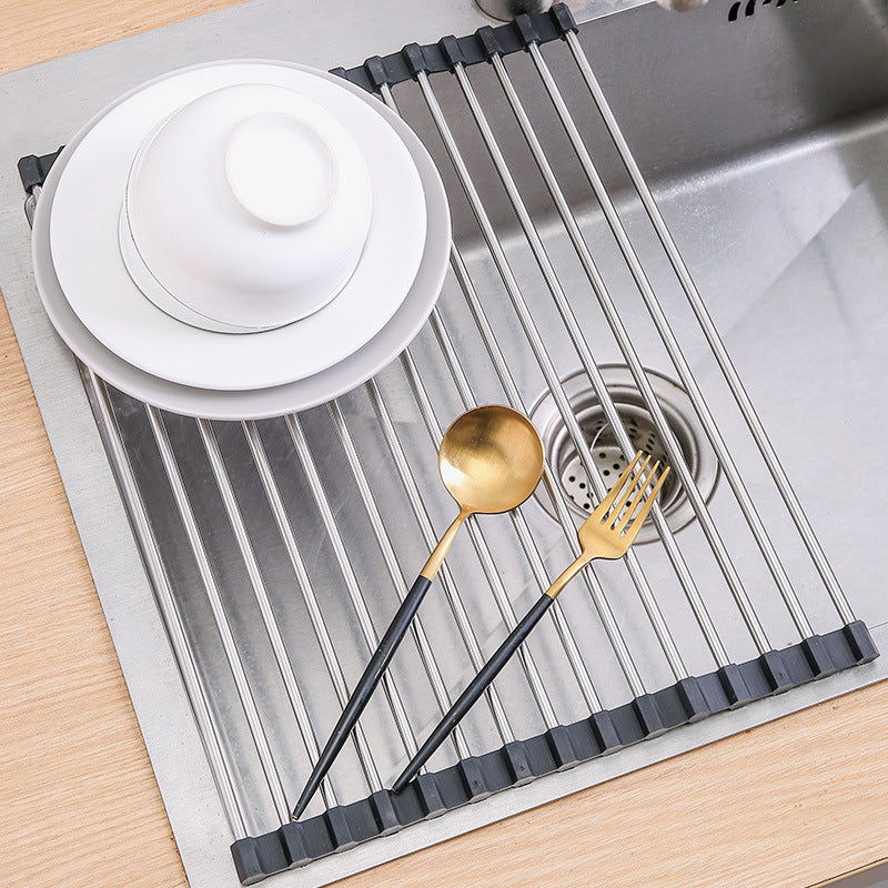 Roll-Up Drying Rack – Flexible Drying Stand for Kitchen and Bathroom