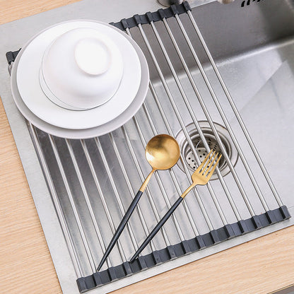 Roll-Up Drying Rack – Flexible Drying Stand for Kitchen and Bathroom