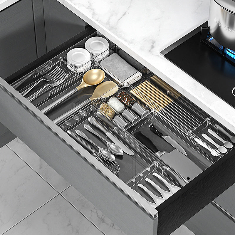 Modular Drawer Organizer for Cutlery and Kitchen Utensils