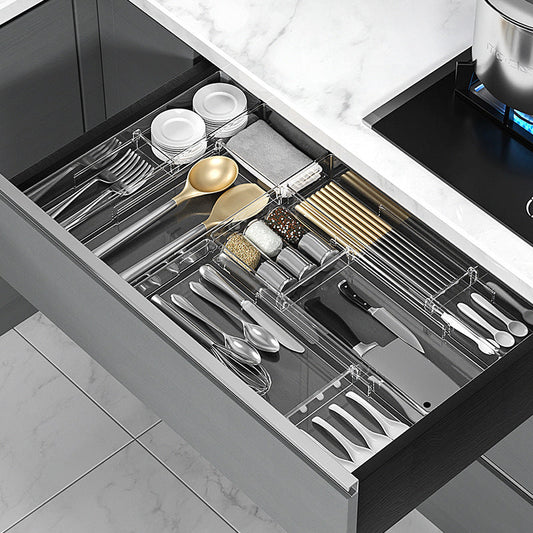 Modular Drawer Organizer for Cutlery and Kitchen Utensils