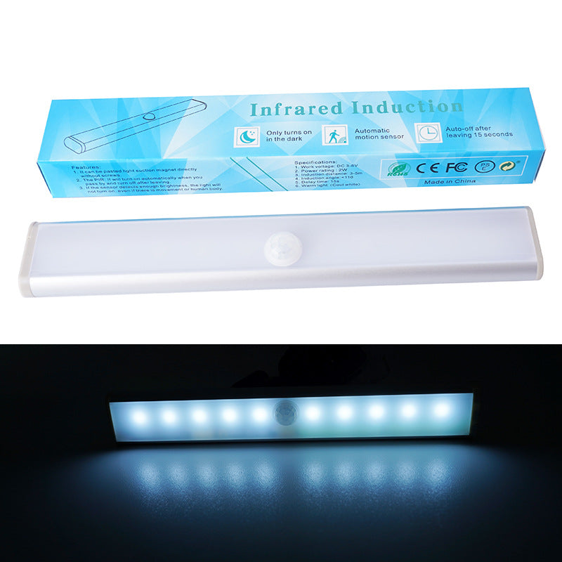 Cordless LED Light Strip with Automatic Motion Sensor