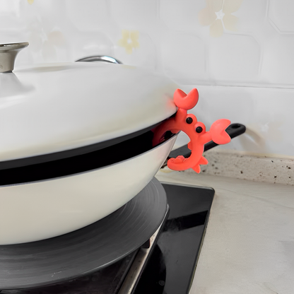 Crab-Shaped Spoon Holder – 2-Piece Silicone Set