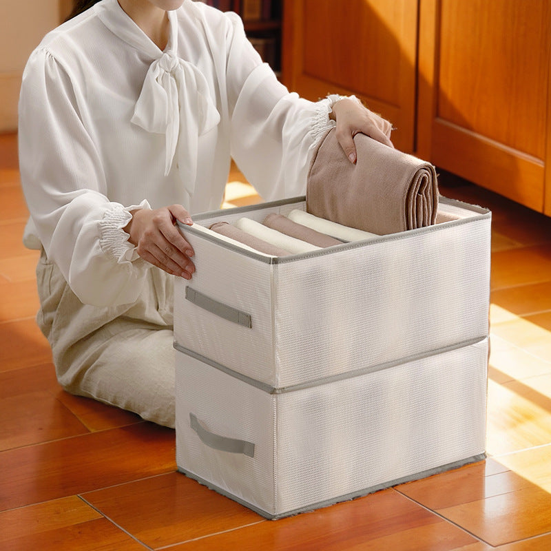 Clothing Storage Box with Compartments for an Organized and Space-Saving Solution
