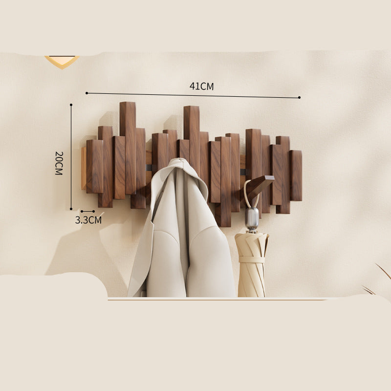 Decorative Wooden Piano Hook Rack for Clothes and Accessories