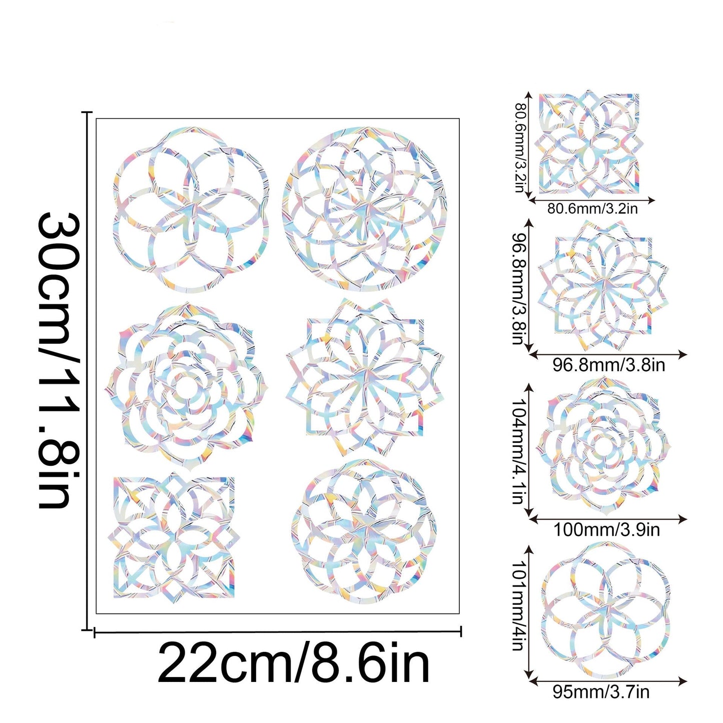Colorful Rainbow Window Film for Sunlight Effects