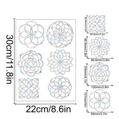 Colorful Rainbow Window Film for Sunlight Effects