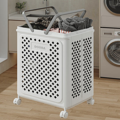 Laundry Basket with Wheels and Foldable Design