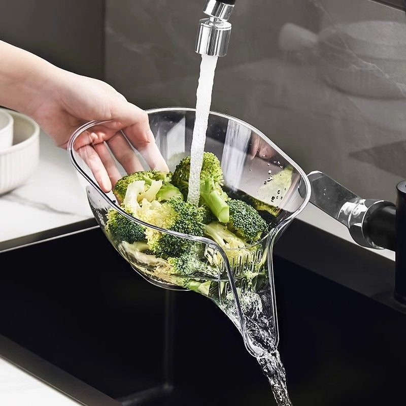 Transparent Colander for Pasta and Vegetables