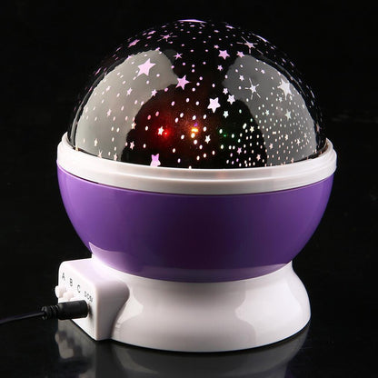 Star projection night light for a calming atmosphere