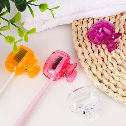 Set of 3 Toothbrush Covers for Travel and Home Use