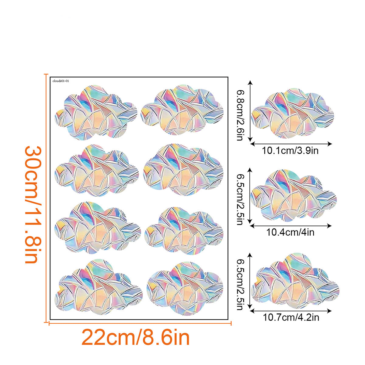 Colorful Rainbow Window Film for Sunlight Effects