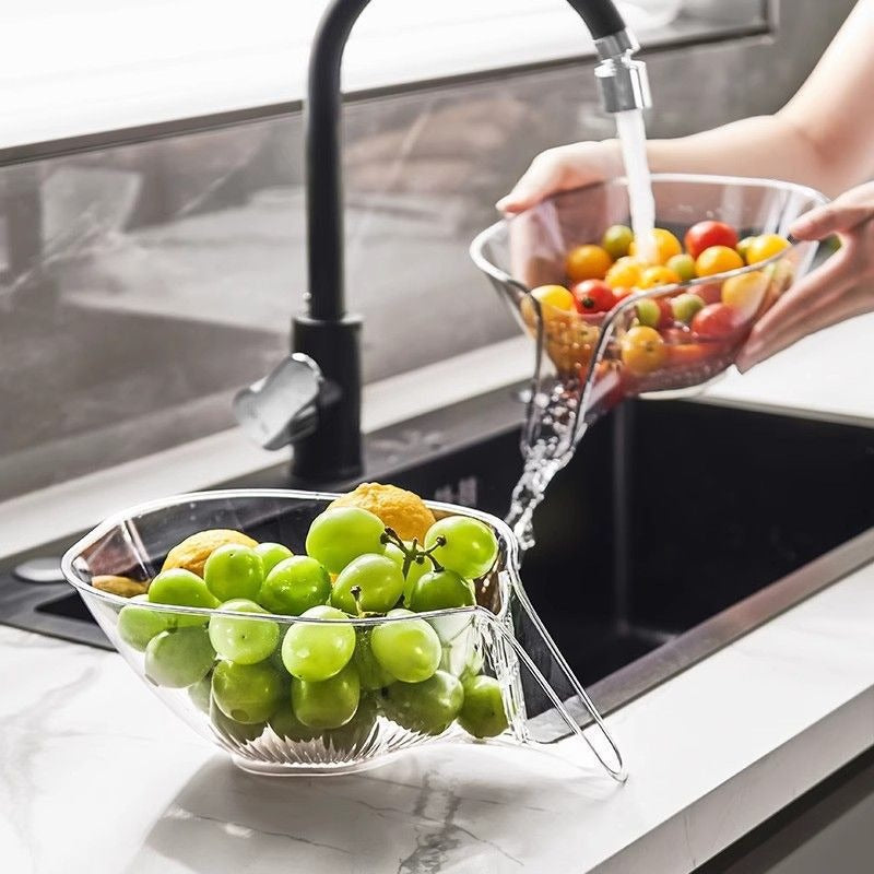 Transparent Colander for Pasta and Vegetables