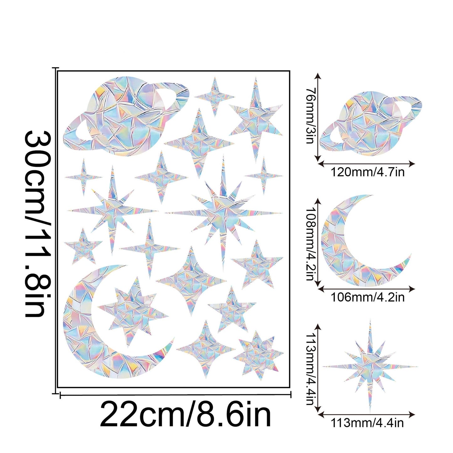 Colorful Rainbow Window Film for Sunlight Effects