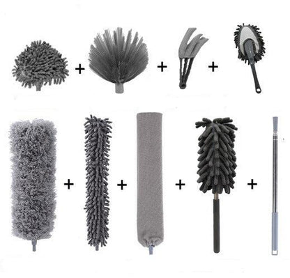 Adjustable Dust Cleaner with Microfiber Attachment