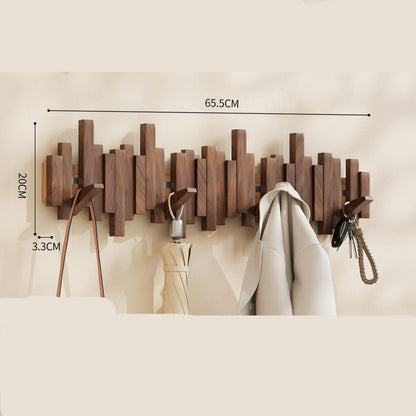 Decorative Wooden Piano Hook Rack for Clothes and Accessories