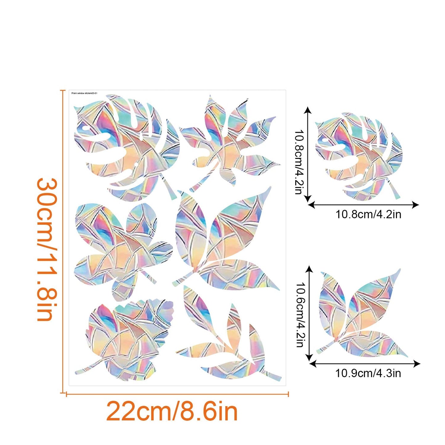 Colorful Rainbow Window Film for Sunlight Effects