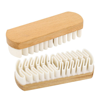 Gentle Rubber Shoe Brush for Delicate Materials – Effective Cleaning and Care