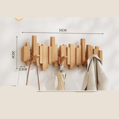 Decorative Wooden Piano Hook Rack for Clothes and Accessories