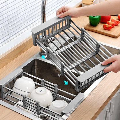 Adjustable Sink Drying Rack – Practical Kitchen Helper for Better Organization