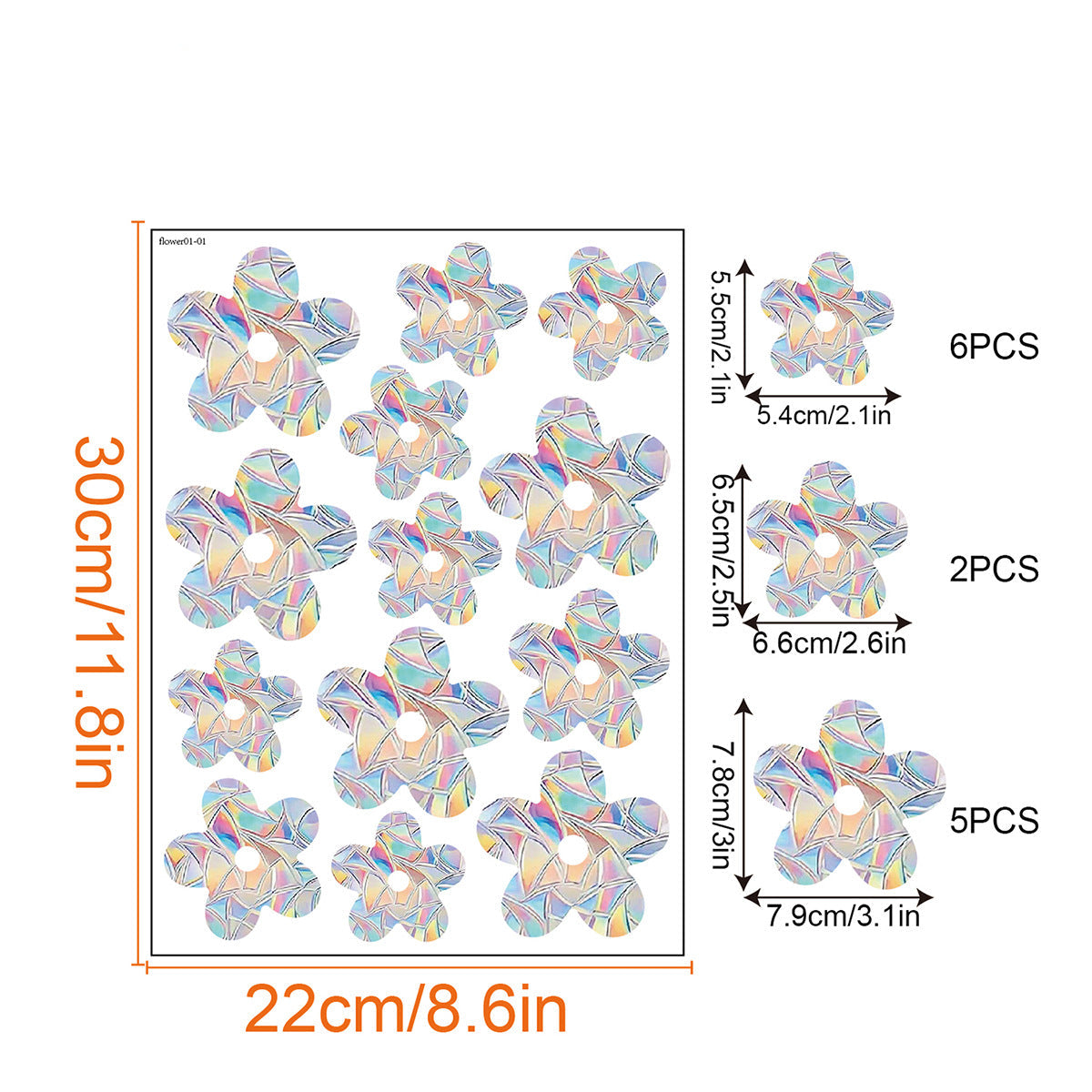 Colorful Rainbow Window Film for Sunlight Effects