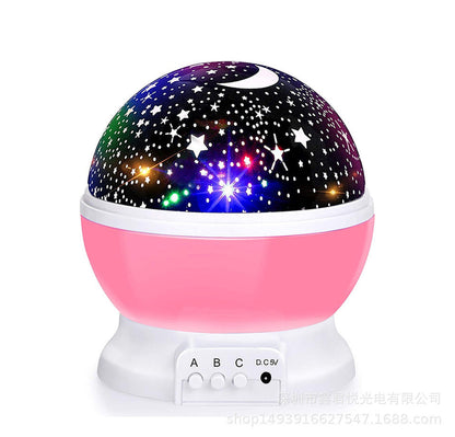 Star projection night light for a calming atmosphere