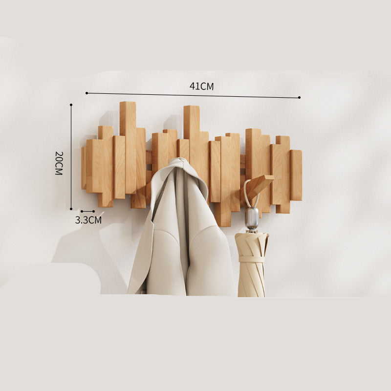 Decorative Wooden Piano Hook Rack for Clothes and Accessories