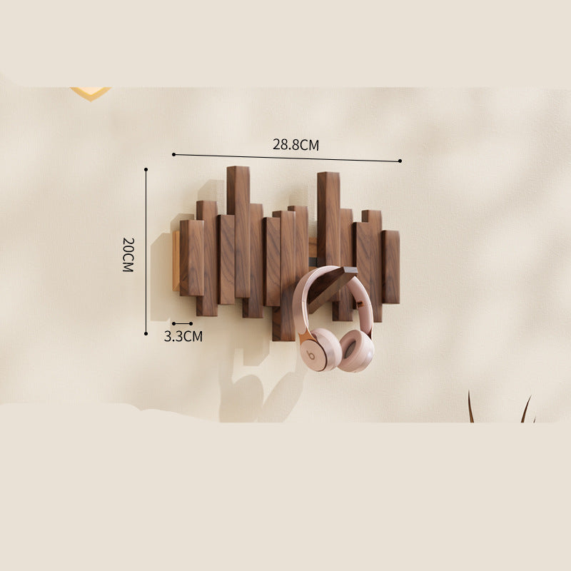 Decorative Wooden Piano Hook Rack for Clothes and Accessories