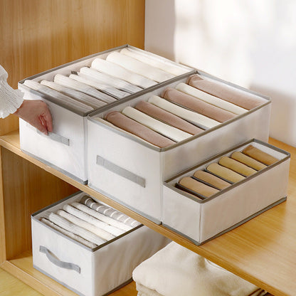 Clothing Storage Box with Compartments for an Organized and Space-Saving Solution