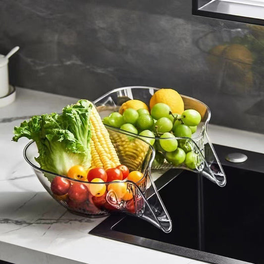 Transparent Colander for Pasta and Vegetables